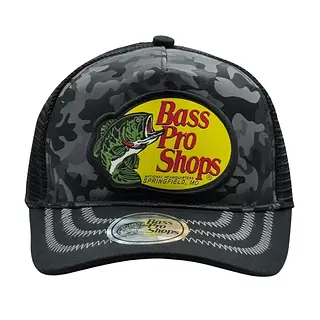 Bass Pro Shops Negra Reflectiva Parche Amarillo