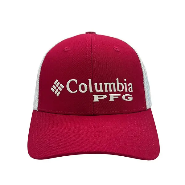 Gorra Columbia Roja Letras Blancas