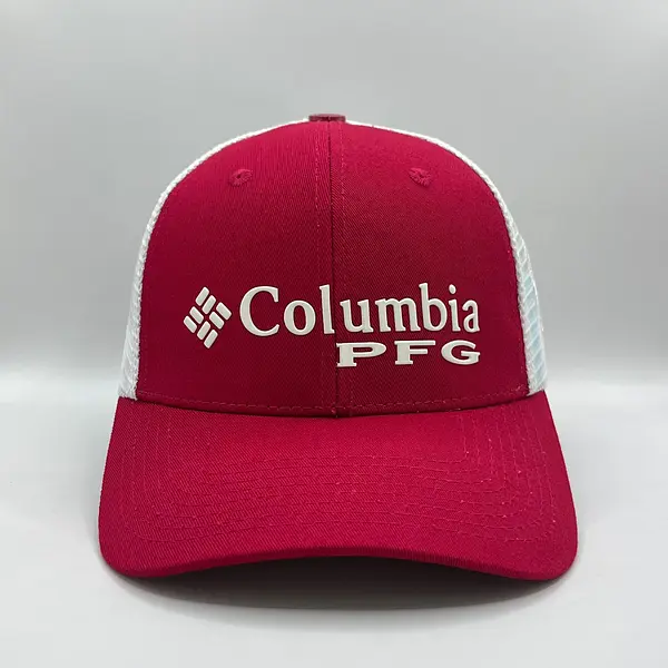 Gorra Columbia Roja Letras Blancas
