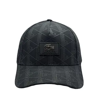 Gorra Lacoste Negra Parche Goma Pin
