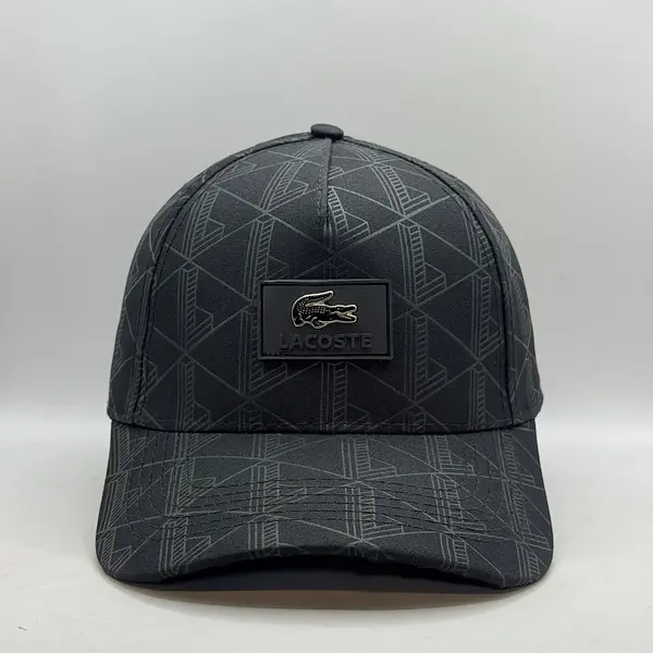 Gorra Lacoste Negra Parche Goma Pin
