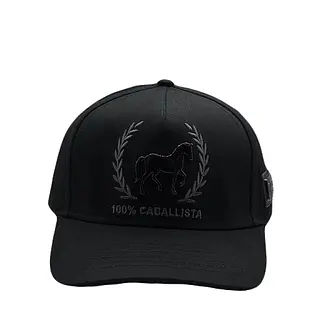 Gorra Negra 100% Caballista