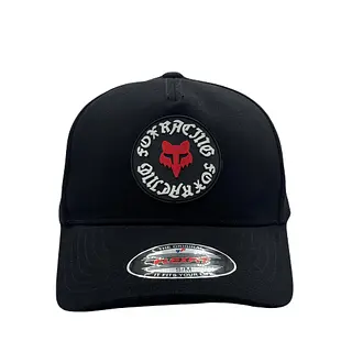 Gorra Cerrada Fox Negra Zorro Rojo
