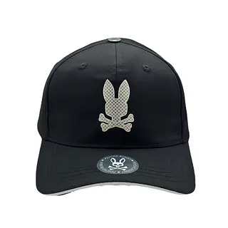 Gorra Negra Conejo Blanco