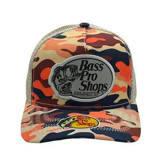 Bass Pro Shops Camuflada Naranja Parche Gris