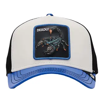 Deadly Escorpión Blanca Visera Azul