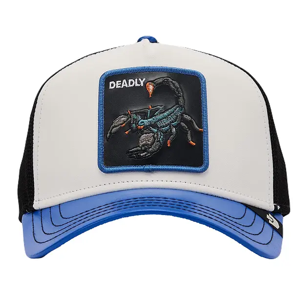 Deadly Escorpión Blanca Visera Azul