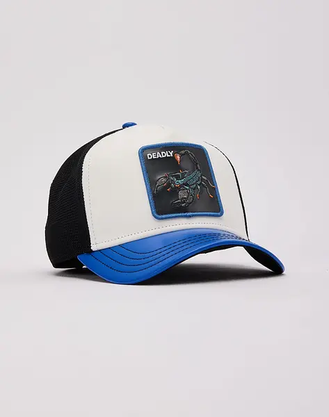 Deadly Escorpión Blanca Visera Azul