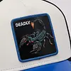 Deadly Escorpión Blanca Visera Azul
