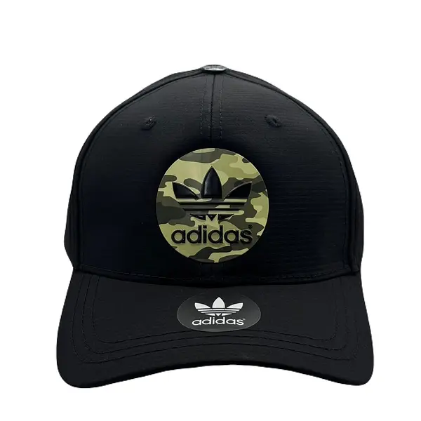 Gorra Adidas Negra Logo Circular Verde