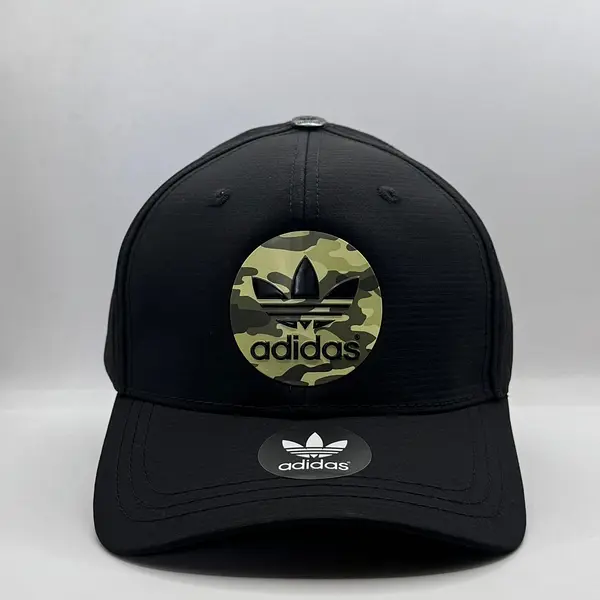 Gorra Adidas Negra Logo Circular Verde
