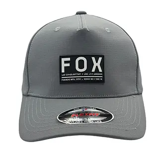Gorra Fox Gris Letras