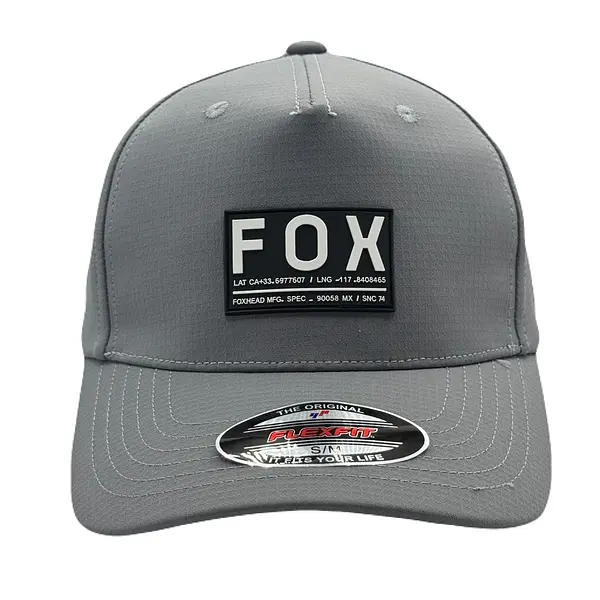 Gorra Fox Gris Letras