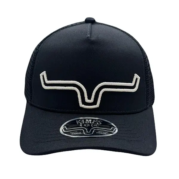 Gorra Kimes Negra Bordeado