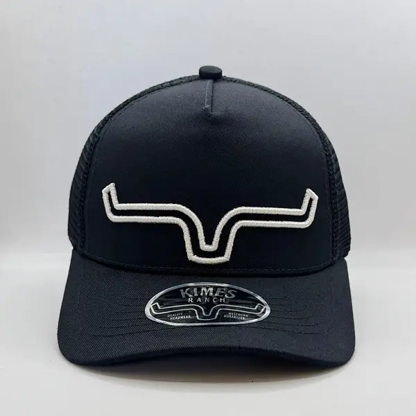 Gorra Kimes Negra Bordeado