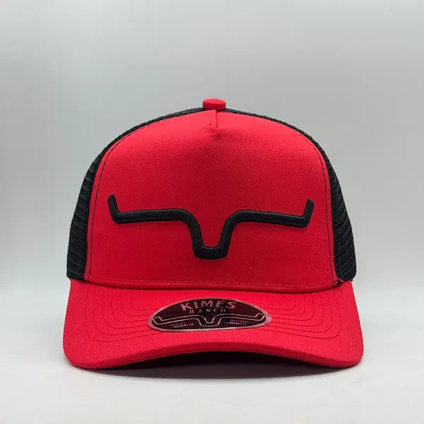 Gorra Kimes Roja Malla Negra