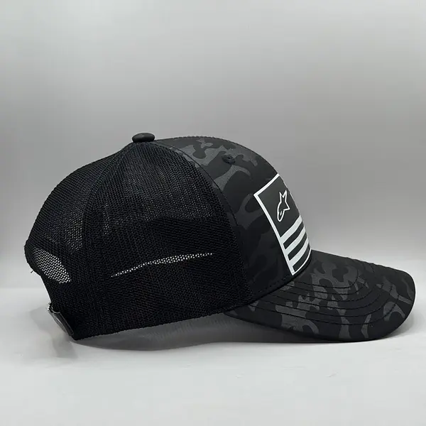 Gorra Alpinestar Camuflado Negro Bandera