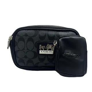 Carriel Con Monedero Coach Gris