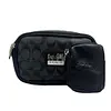 Carriel Con Monedero Coach Gris