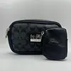 Carriel Con Monedero Coach Gris