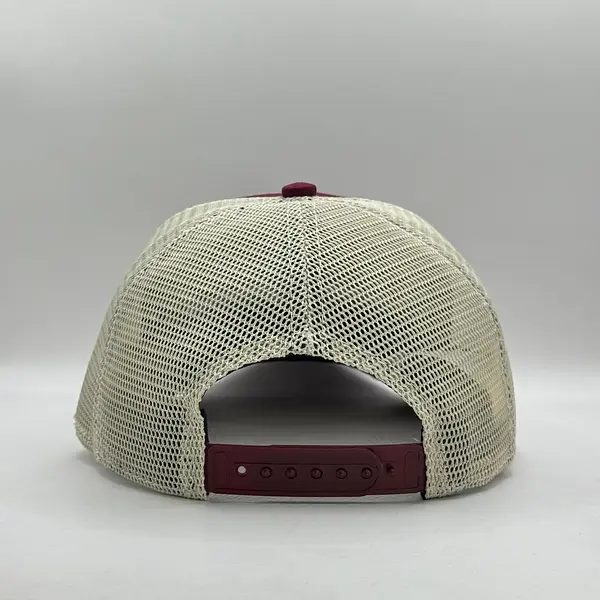 Gorra Kimes Vino Tinto Malla Beige