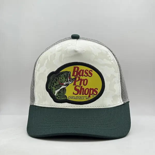 Bass Pro Shops Blanca Reflectiva Visera Verde