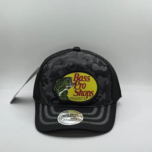 Bass Pro Shops Negra Reflectiva Parche Amarillo