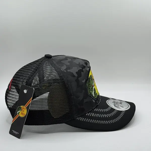 Bass Pro Shops Negra Reflectiva Parche Amarillo