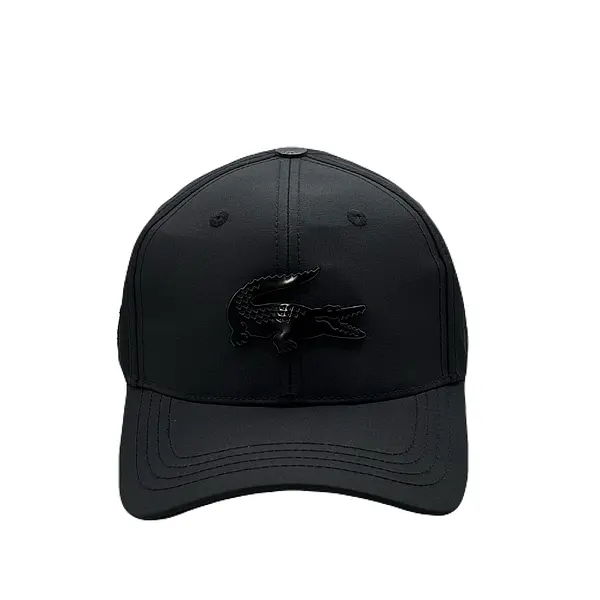 Lacoste Negra Placa Metálica