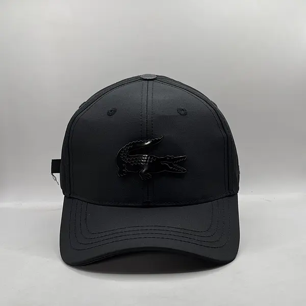 Lacoste Negra Placa Metálica