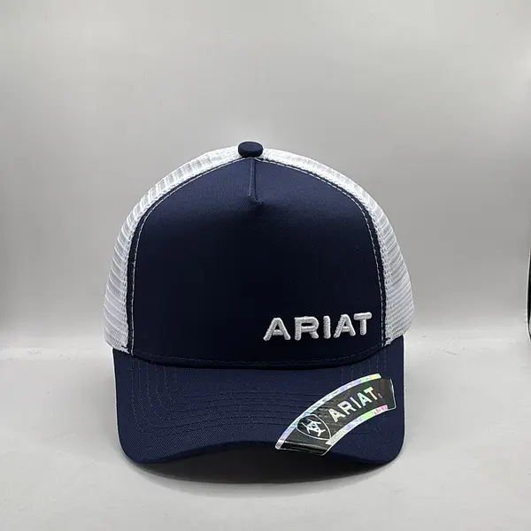 Gorra Ariat Azul Malla Blanca