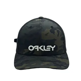 Gorra Oakley Verde Camuflada Letras Blancas