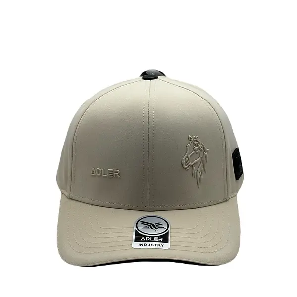 Gorra Adler Beige Caballo Perfil