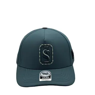 Gorra Adler Aguamarina Caballo Logo Alambrado