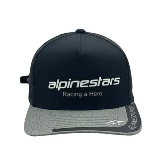 Gorra Alpinestar Negra Racing Vicera Gris