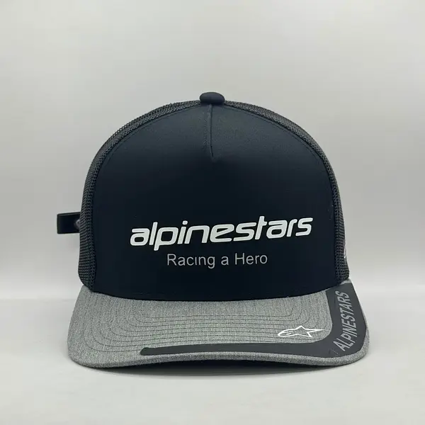 Gorra Alpinestar Negra Racing Vicera Gris