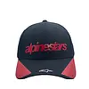 Gorra Alpinestar Negra Vicera Bordes Rojos