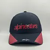 Gorra Alpinestar Negra Vicera Bordes Rojos