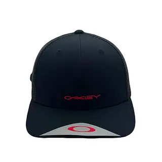 Gorra Oakley Negra Letras Rojas Pequeñas