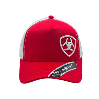 Gorra Ariat Roja Logo Blanco