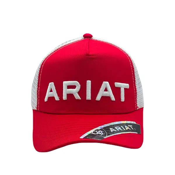 Gorra Ariat Roja Letras Blancas