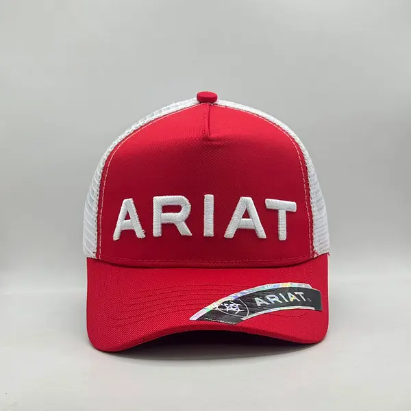 Gorra Ariat Roja Letras Blancas