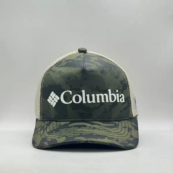 Gorra Columbia Camuflada Verde Militar Malla Beige