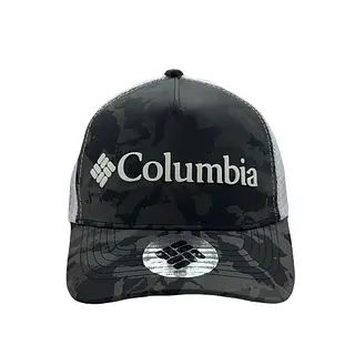 Gorra Columbia Camuflada Gris Malla Blanca