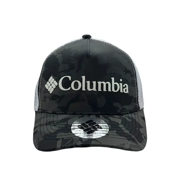 Gorra Columbia Camuflada Gris Malla Blanca