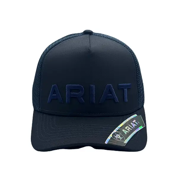 Gorra Ariat Negra Letra Azul