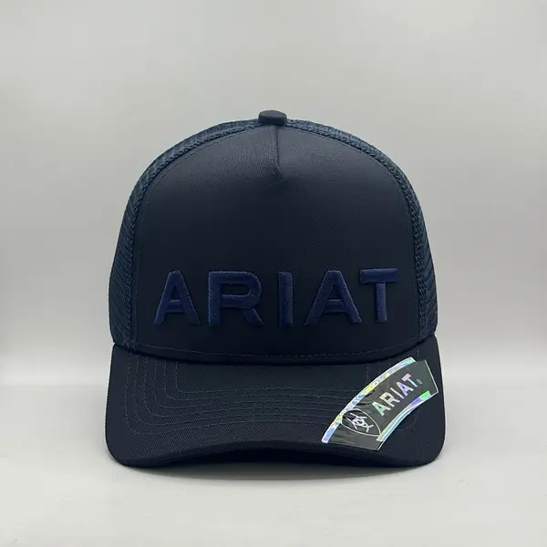 Gorra Ariat Negra Letra Azul