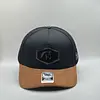 Gorra Adler Negra Caballo Vicera Gamuza Naranja