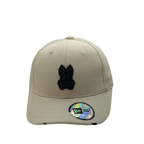 Gorra Psycobunny Gorra Beige Conejo Negro