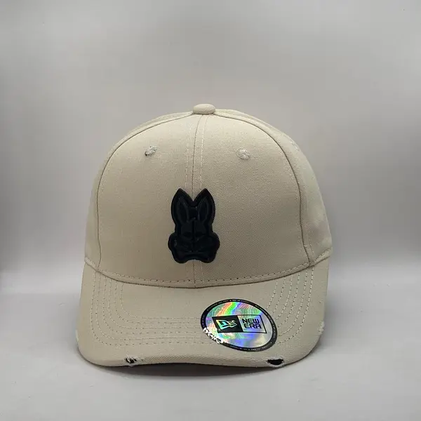 Gorra Psycobunny Gorra Beige Conejo Negro